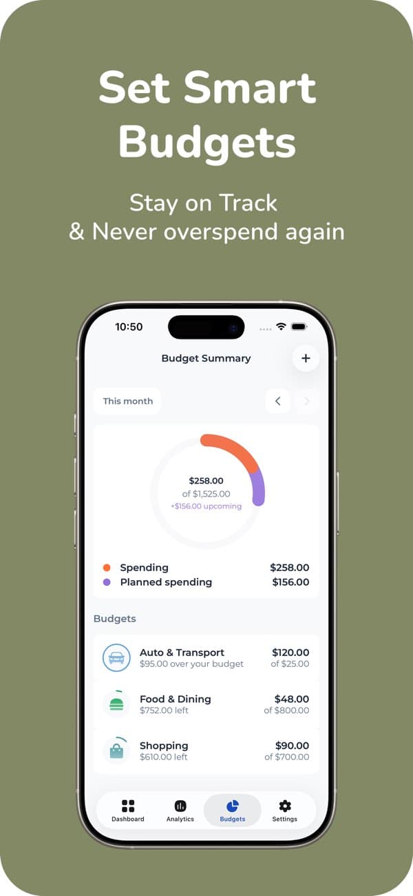 Budgetly app screenshot 2